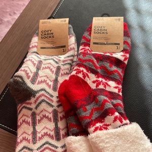 Brand new cozy cabin socks